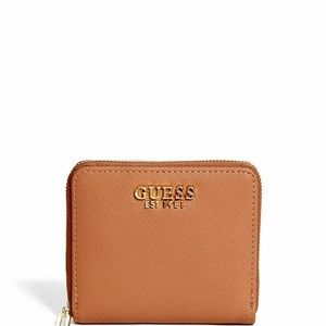 GUESS Marciano Abby Cognac Small Zip-Around Wallet